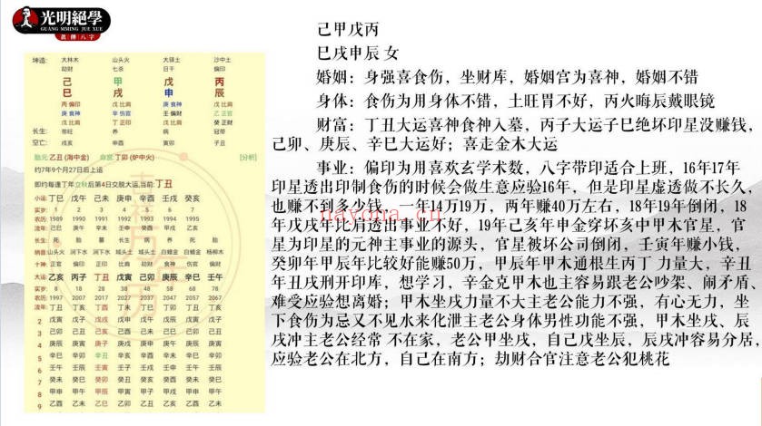 夏光明八字精讲班旺夫克夫67页PDF 命理教程