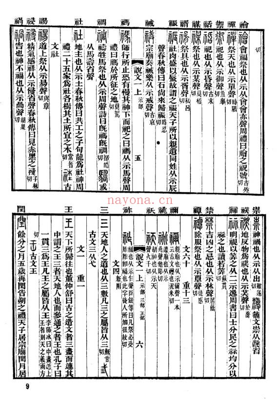 说文解字397页PDF 汉字字形字典