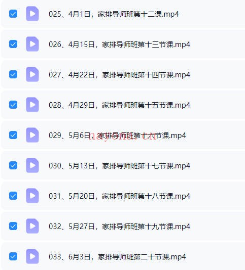 元象文化系统排列导师班家排课程33集视频