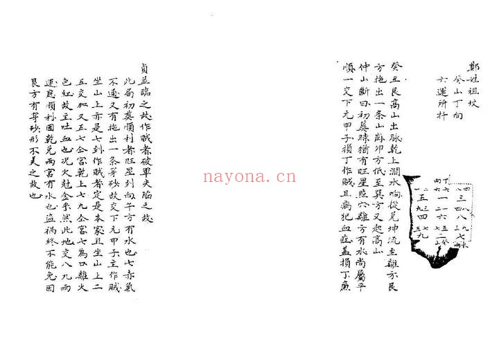 章仲山宅断临穴指南黑白版81筒子页PDF 阳宅秘本