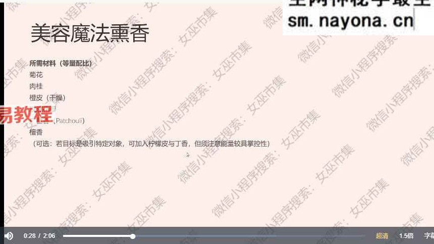 丽华witch美容魔法视频29集+资料pdf