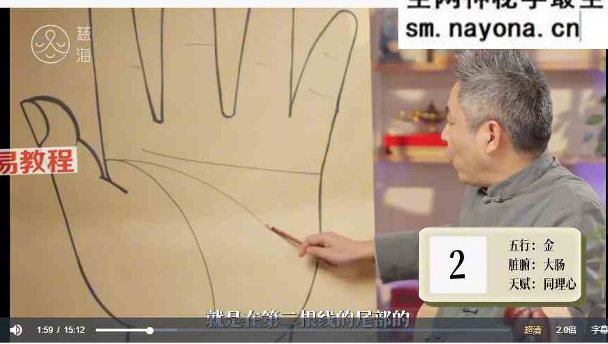 黄凯晟掌纹的秘密视频20集