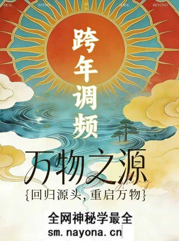归心岛尤尤老师2026跨年调频万物之源7集视频+录音 Y