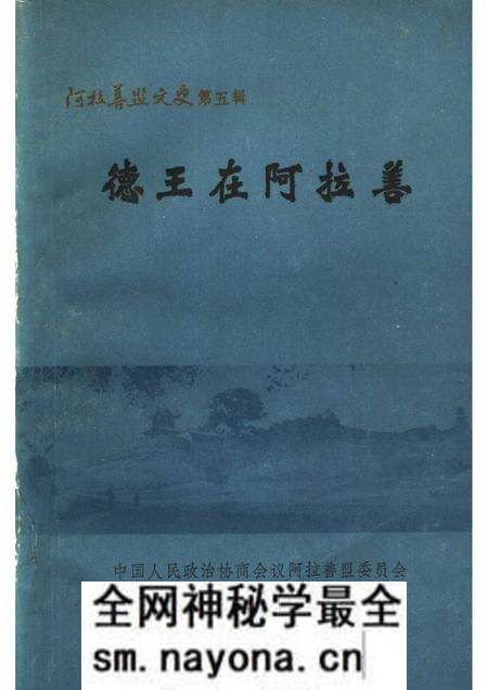 1988-阿拉善盟文史  第5辑  德王在阿拉善.pdf电子版_内蒙古志预览图
