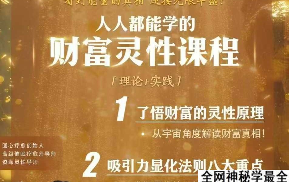 陈圆圆《财富疗愈》初阶+高阶