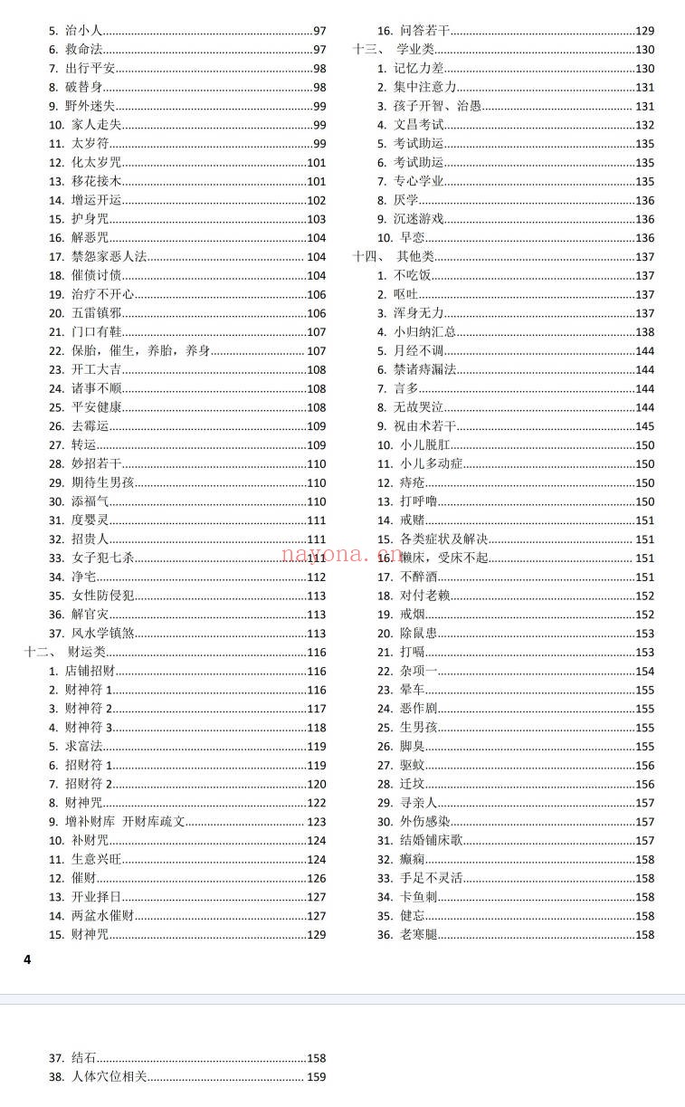 剑指祝由小妙招法术分享158页PDF 祝由术教程