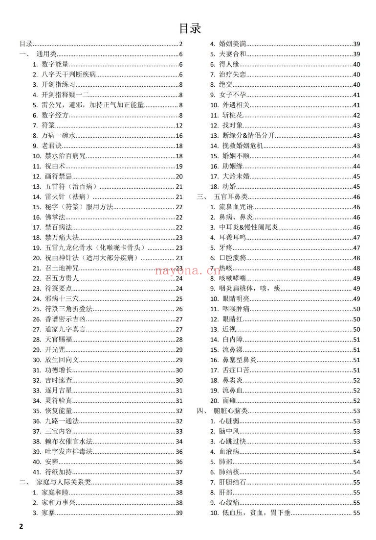 剑指祝由小妙招法术分享158页PDF 祝由术教程