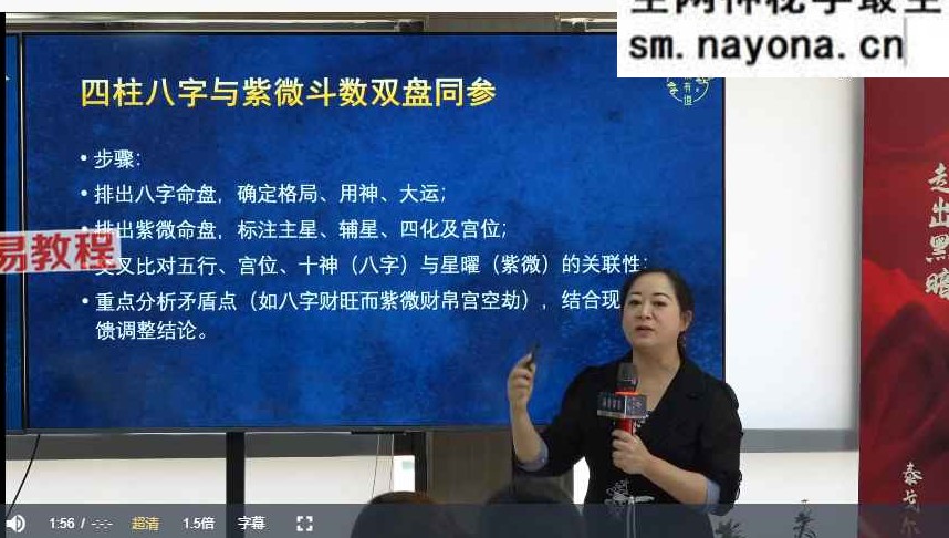 黎荔 子平易学高阶课视频20集