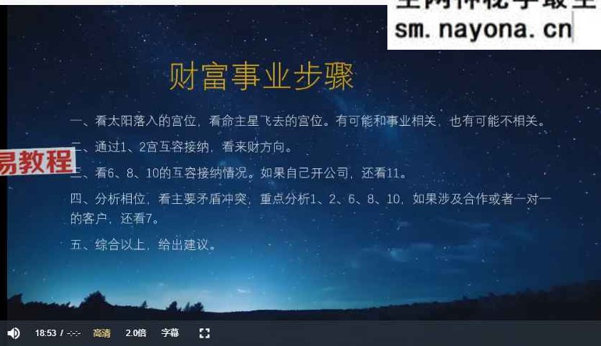 小莉占星初中高级三套课程视频67集