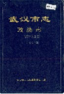 武汉市志 政法志 (湖北省武汉市地方志) 1993年版