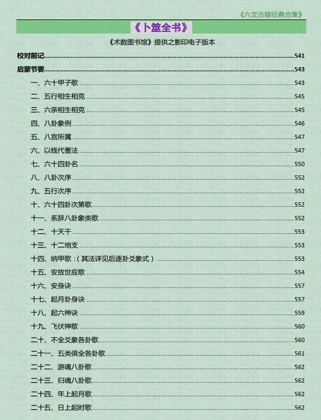 《六爻古籍经典合集》-卜筮全书插图