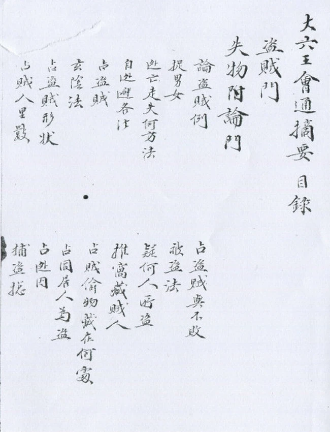 大六壬会通摘要四卷 佚名 纂 清钞本插图 大六壬会通摘要四卷 佚名 纂 清钞本插图