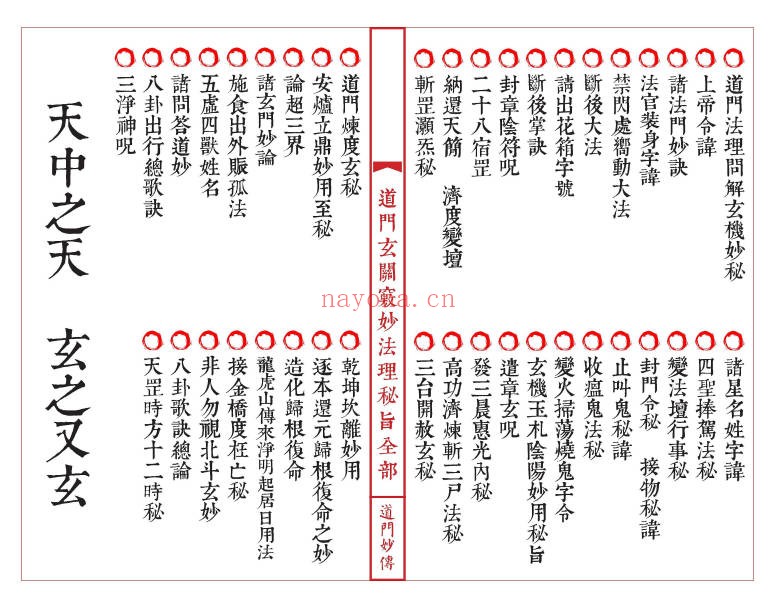 道妙法理玄关诸窍秘旨98筒子页PDF 符咒秘本