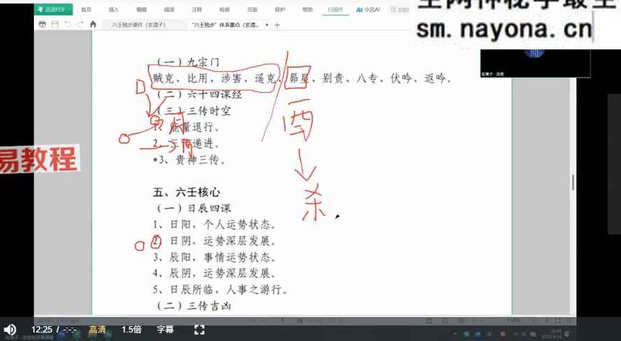 玄清子沈奇六壬独步视频+课件