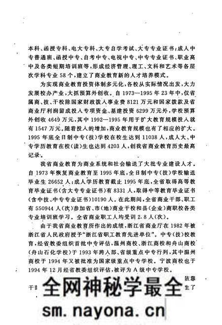 《浙江商业教育志(1973-1995)》.pdf电子版_浙江省志预览图4 《浙江商业教育志(1973-1995)》.pdf电子版_浙江省志预览图4