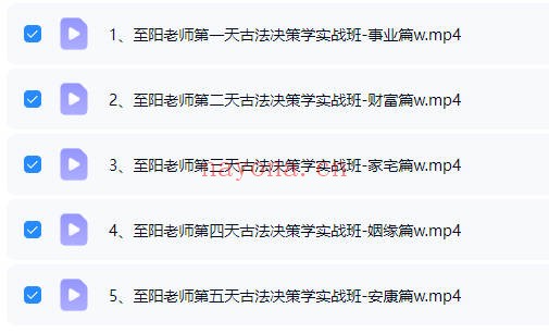 至阳奇门遁甲实战课传统决策学高阶课2套视频