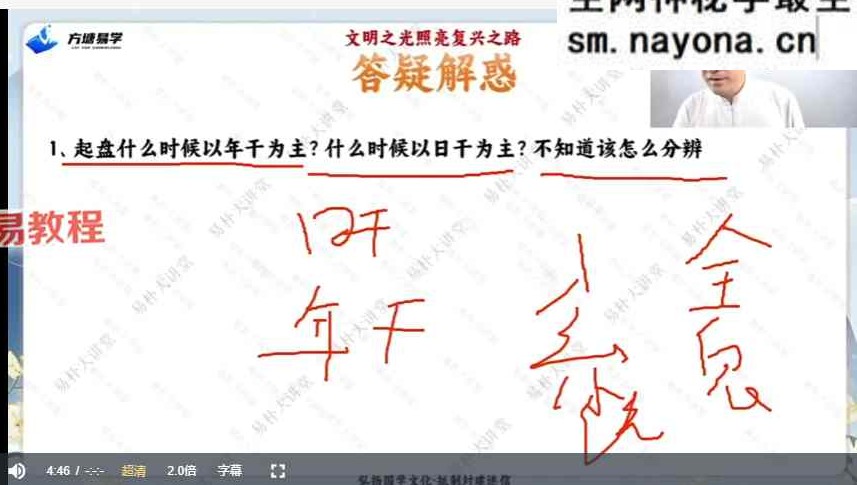 易朴玄青《奇门遁甲亲传班》视频十课件