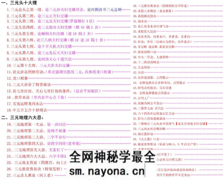 王易成《元卦三元风水高级班秘本》(杨公风水弟子班面授笔记)231页