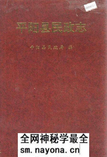 《平阳县民政志》.pdf电子版_浙江省志预览图