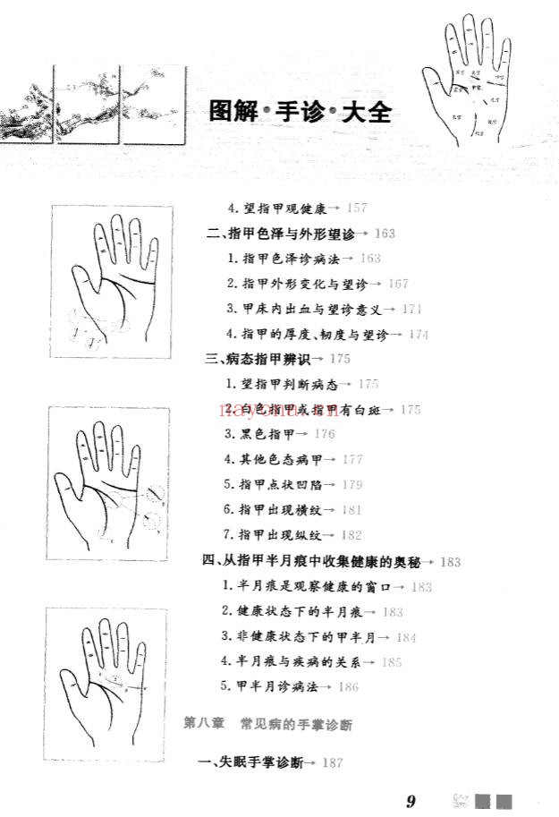 雷子张家林图解手诊大全319页PDF 手诊医学教程