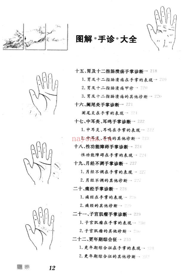 雷子张家林图解手诊大全319页PDF 手诊医学教程