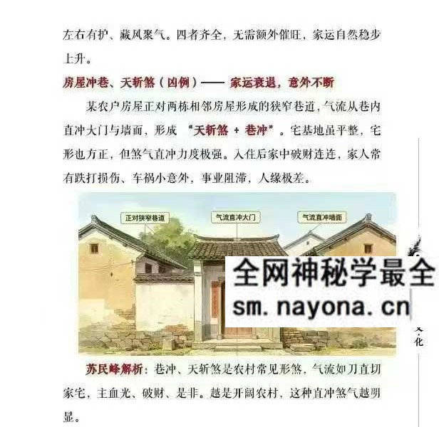 苏民峰 一宅断培训班《农村住宅风水实战、吉宅凶宅案例精解、凶宅案例精解》202页