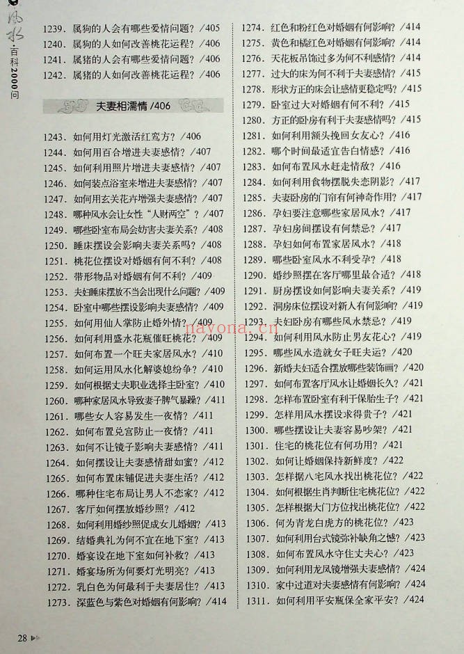 王学典风水百科2000问602页PDF 风水百科