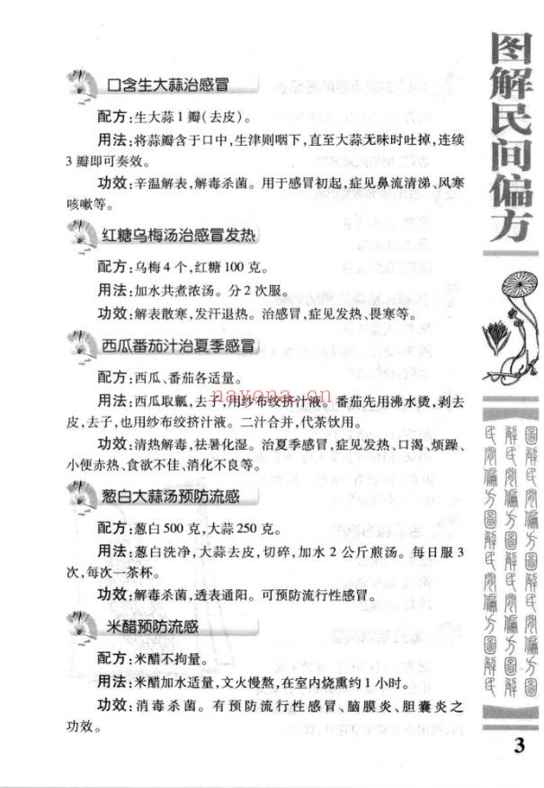 雷子图解民间偏方448页PDF 民间偏方大全