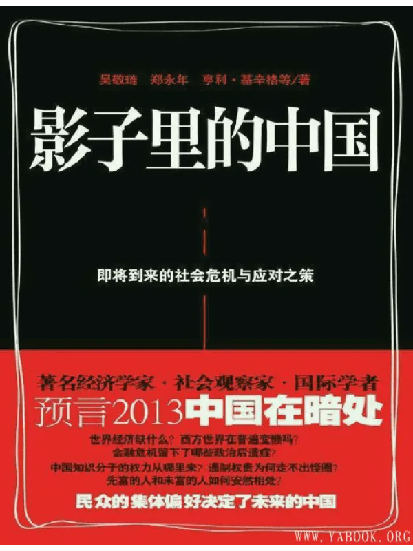 《影子里的中国：即将到来的社会危机与应对之策》封面图片