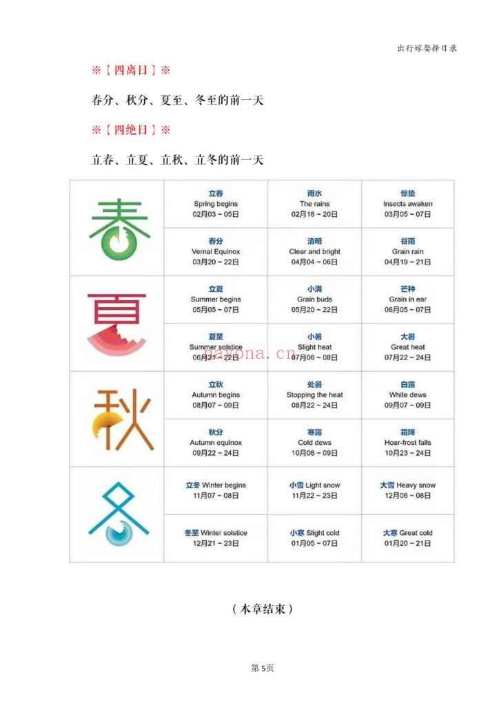 《出行嫁娶择日录》9
