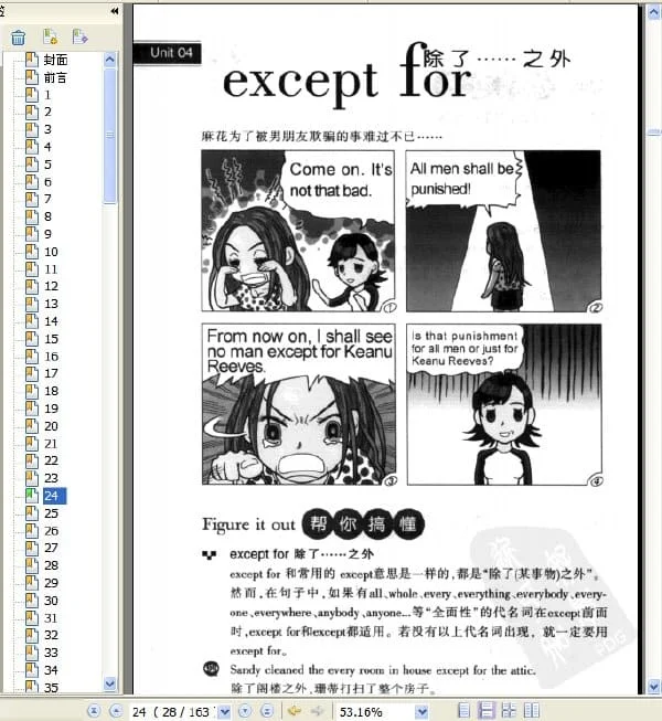 《疯狂麻花英语1/2/3/4:生活说得妙/吃饭皇帝大/庄脚俗旅行团/美人可养成》.赛珍妮.扫描版【PDF】_英语培训