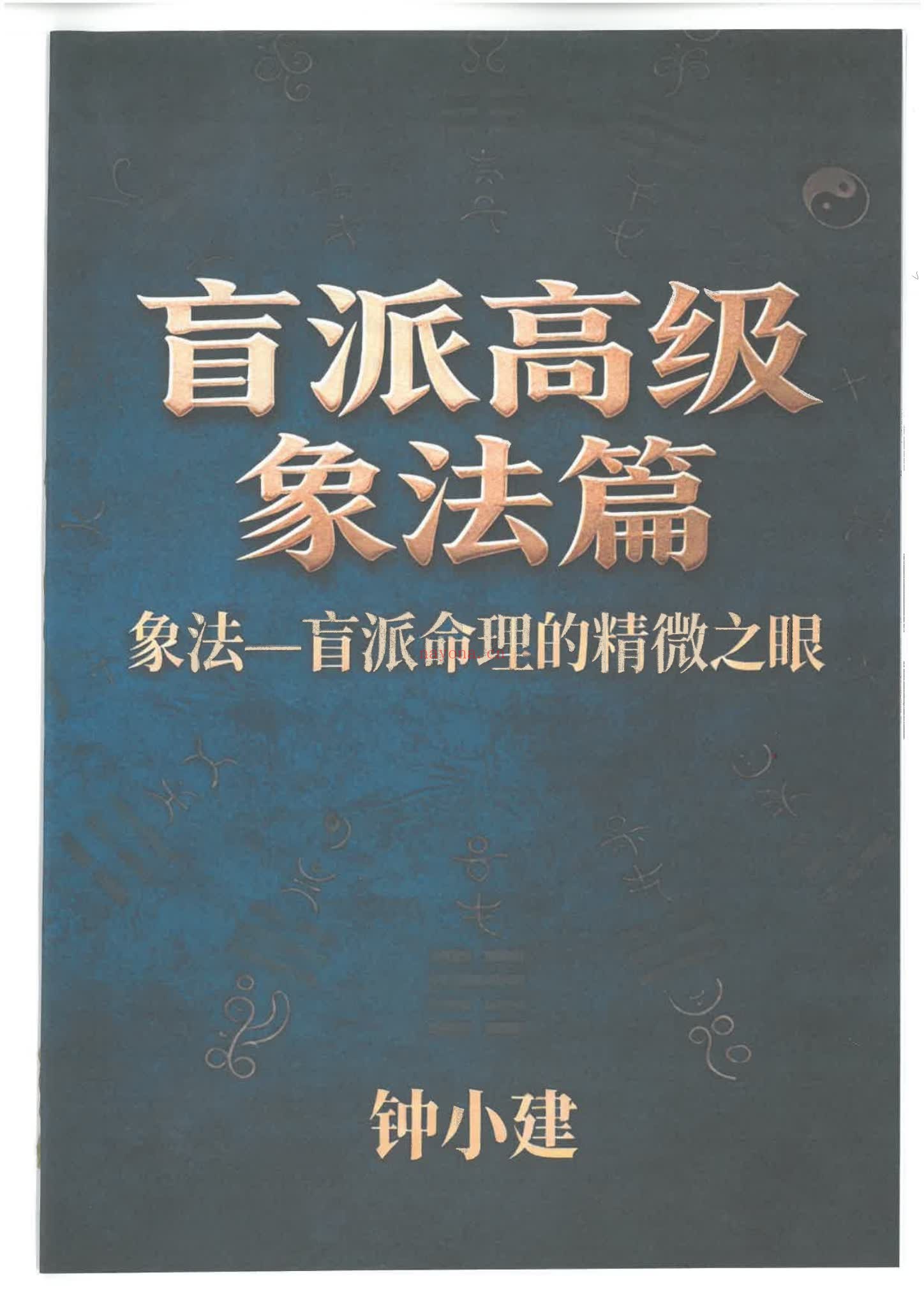 钟小建《盲派高级象法篇》PDF电子书（248页）