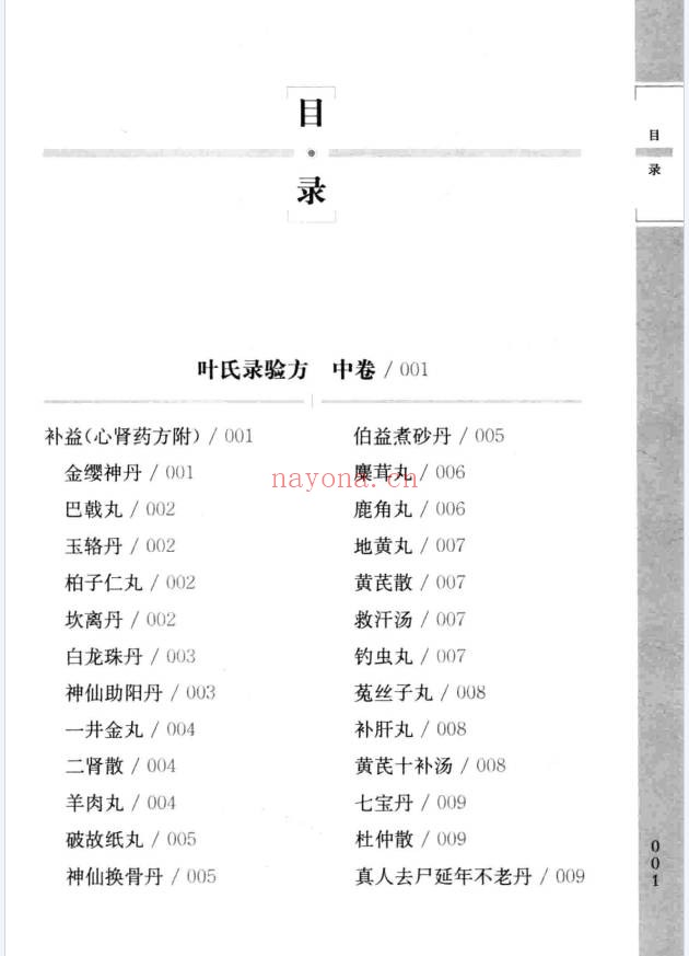 台北故宫善本叶氏录验方150页PDF 中医验方