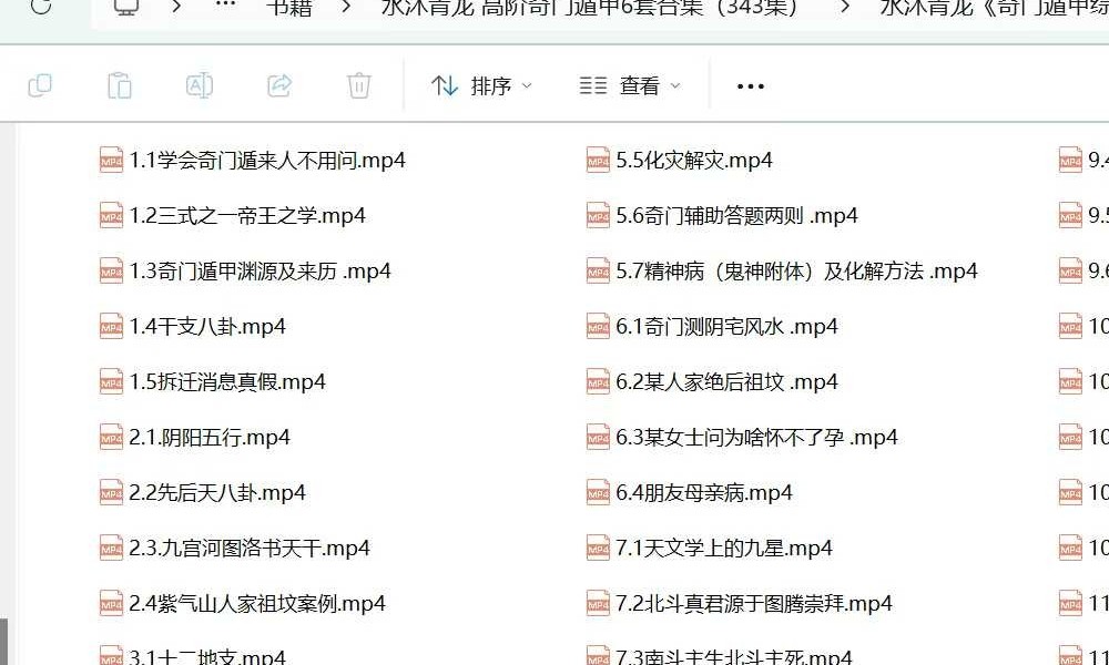 Y2604125 水沐青龙《奇门遁甲财运股票班》11集