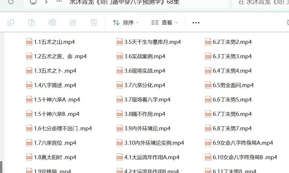 Y2604125 水沐青龙《奇门遁甲财运股票班》11集