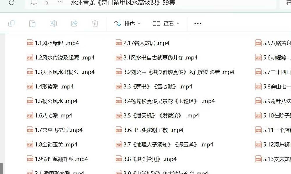 Y2604125 水沐青龙《奇门遁甲财运股票班》11集