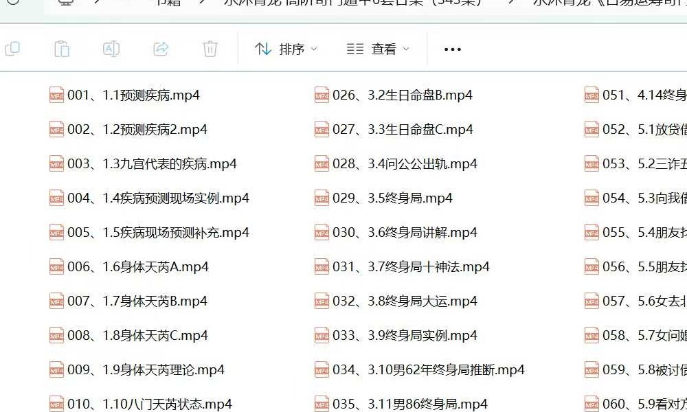 Y2604125 水沐青龙《奇门遁甲财运股票班》11集