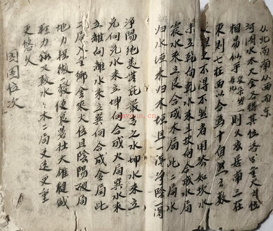 风水堪舆古籍《种生机》106页双页版（前后有几页破损） 国学古籍 第2张