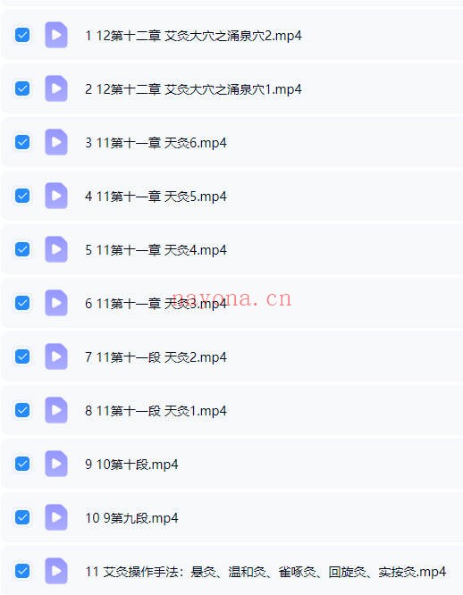 跟程凯学艾灸养生30集视频 艾灸教程