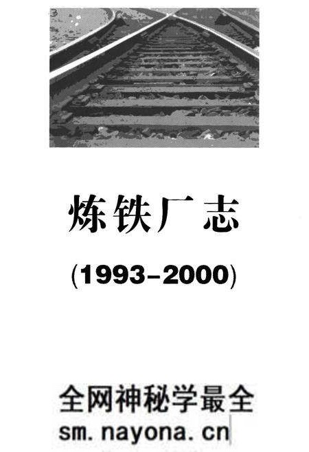 《炼铁厂志(1993-2000)》.pdf电子版_湖南省志预览图1 《炼铁厂志(1993-2000)》.pdf电子版_湖南省志预览图1