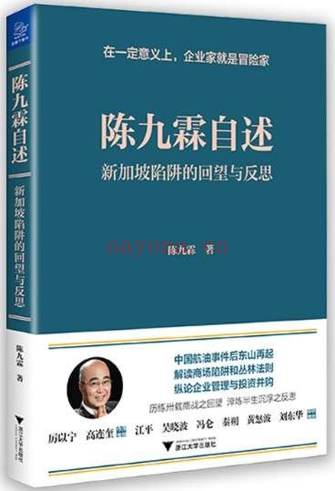 《陈九霖自述:新加坡陷阱的回望与反思》(首次披露中国航油事件始末,厉以宁、吴晓波等鼎力推荐)陈九霖【文字版_PDF电子书_推荐】 《陈九霖自述:新加坡陷阱的回望与反思》封面图片