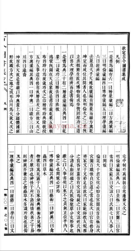 古今图书集成djvu格式民国二十三年黑白版