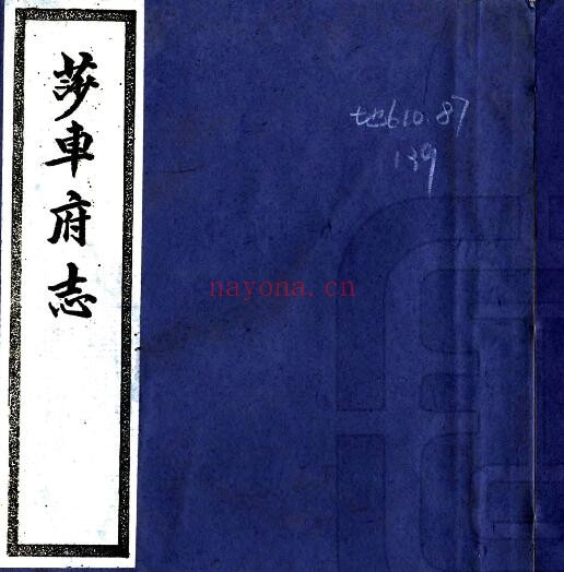 新疆喀什地区莎车府志(宣统版)高清完整PDF电子版网盘