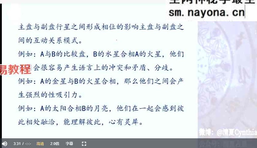 清夏人际合盘专题课视频13集