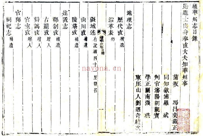 陕西省渭南市续华州志(康熙 光绪刻本)冯昌奕 刘遇奇撰PDF电子版网盘