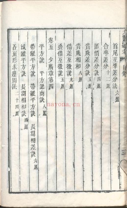 九数通考.11卷.清乾隆时期pdf