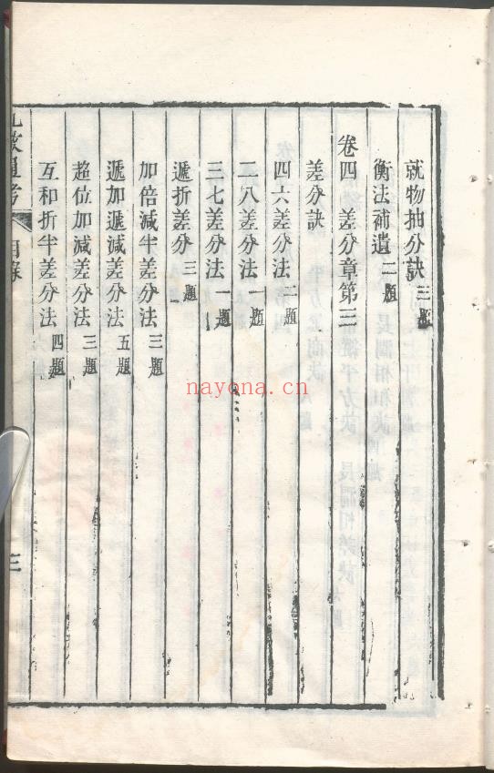 九数通考.11卷.清乾隆时期pdf