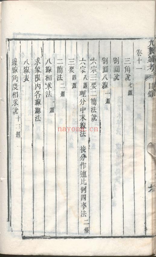 九数通考.11卷.清乾隆时期pdf