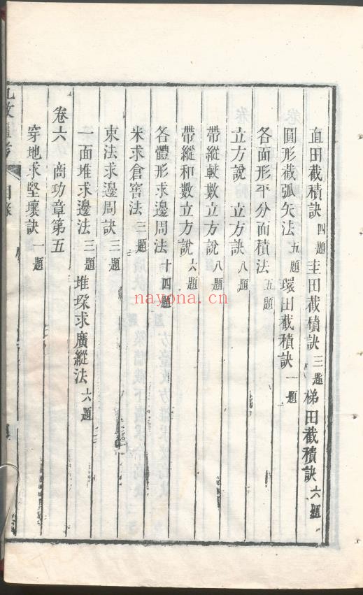 九数通考.11卷.清乾隆时期pdf