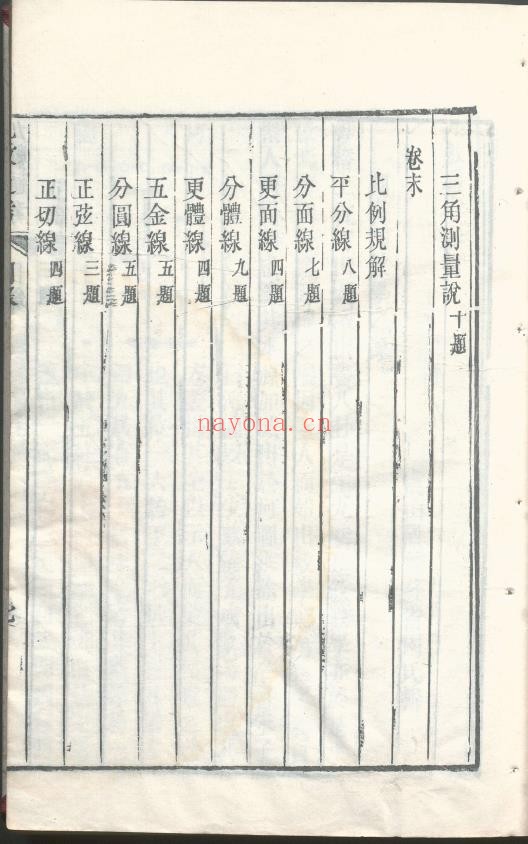 九数通考.11卷.清乾隆时期pdf